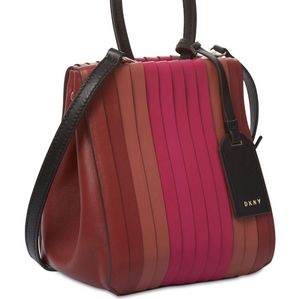 DKNY Bryant Pleated Mini bucket bag